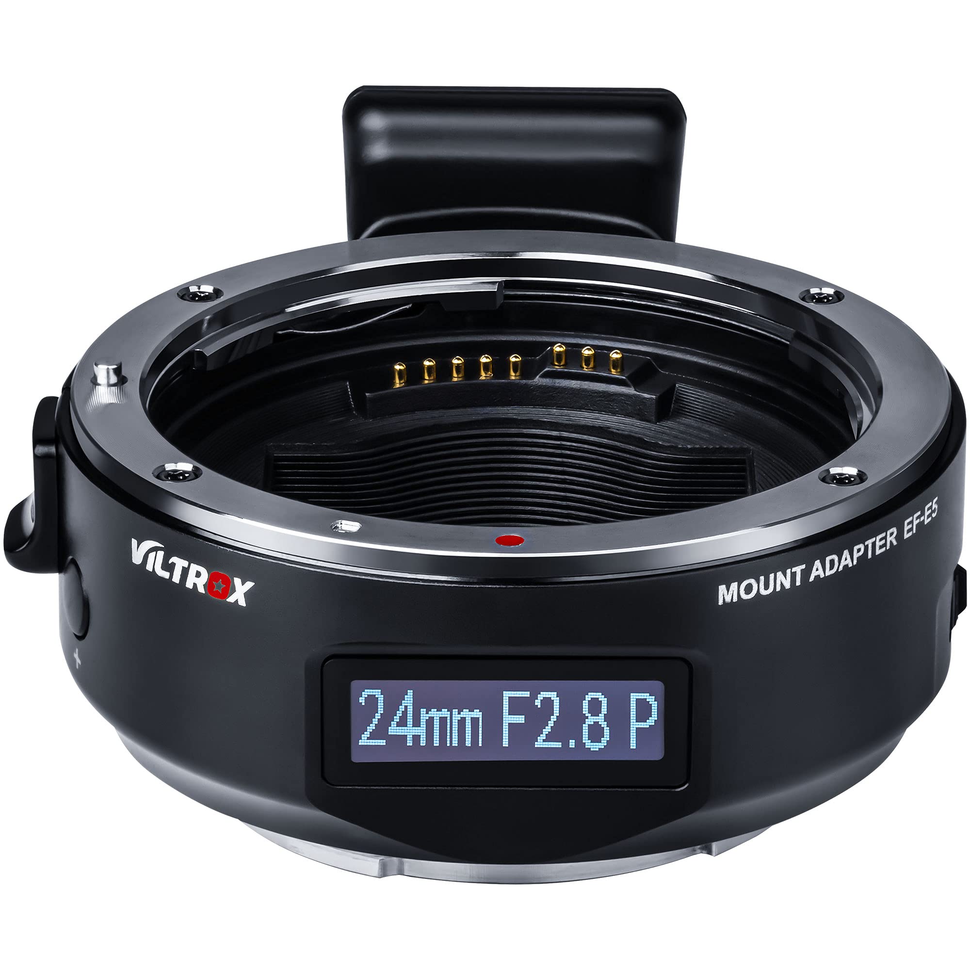 

VILTROX EF Lens Adapter for Sony with OLED Display Autofocus for Canon EOS EF Lenses a7r a7 a7 a7r E-Mount - iv, iv, iii, iii, a6500. чорний