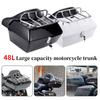 48L Universal Motorcycle Rear Storage Box Tail Luggage Trunk Case Toolbox Scooter Motorbike Motorcycle Trunk Scooter Motorbike