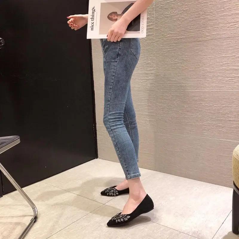 Flat Pointed Toe Woman Footwear Shoes For Women Daily Routine Comfortable Offer Shoe 39 High Quality With Original New In On A