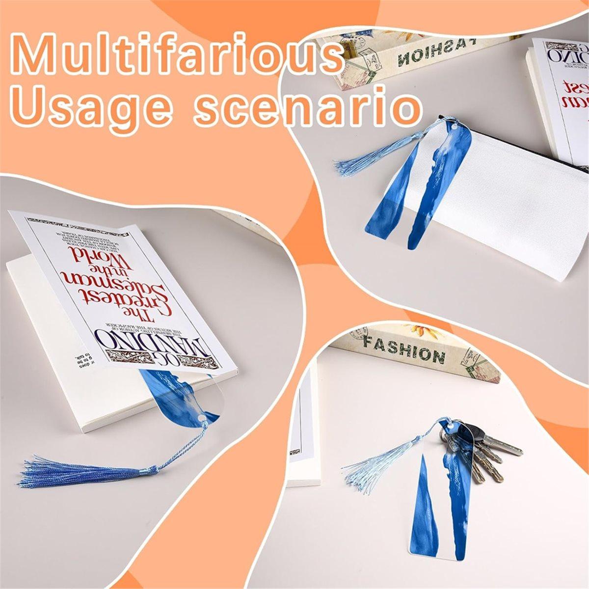 

30 Pcs Clear Acrylic Bookmarks Blanks 6 X 2 , Markers Transparent Semicircle Bookmark Blank for DIY Crafting Projects China Mainland