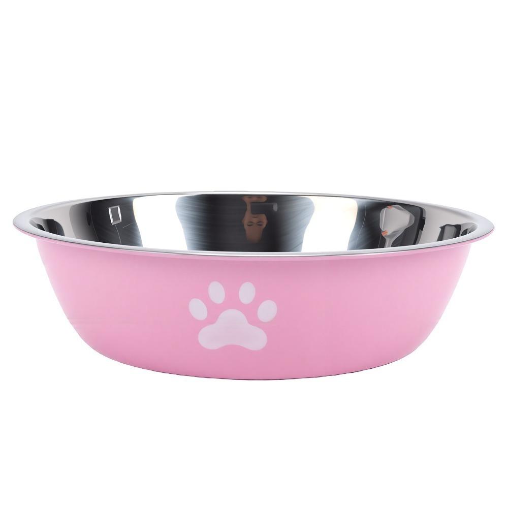 Metal Dog Bowl Silicone Non Slip Pet Feeder Daily Pet Care Pet Bowl  Pet Water Drinking