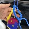 Nepalese Inspired Decorative Keychain with Mushroom Pendant