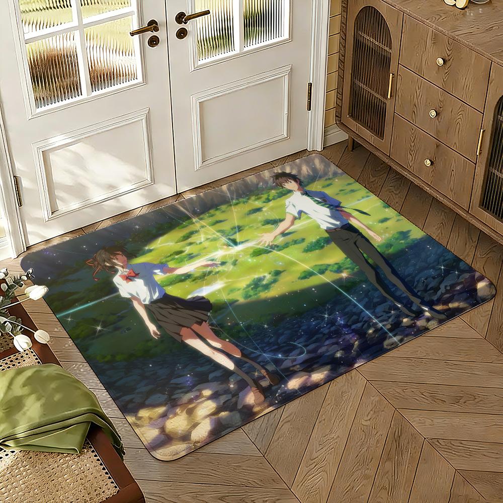 Your Name Floor Mat Soft Thickened Absorbent Non-Slip Bedroom Living Room Door Mat Home Decor Flannel Rugs
