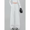 Thickened Lamb Fur Fleece Women's Autumn Winter Casual Trousers Wide Leg Pants Sporty Style Plus Size Long Trousers