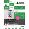 A-One Label Stickers Glossy Transparent Uncut 10 Sheets 28426