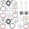 2Pcs Carburetor Rebuild Kit Compatible with Master Overhaul Nikki 796184 698787 699900 699521 792369 790032 Craftsman 11HP-19HP 210807 212702 212802