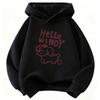 Stylish New Kids' Cartoon-Print Hoodie – Warm, Fleece-Lined, and Thickened for Boys and Girls; Suitable for Autumn/Winter, Casual Wear, and Sports.