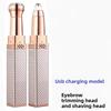 2 In 1 Women Electric Shaver Painless Rechargeable Hair Removal Epilator Portable Body Trimmer for Underarm Facial Mustache