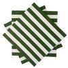 Always Stylish Striped Napkins 33x33 White and Green RANDIG DUKA