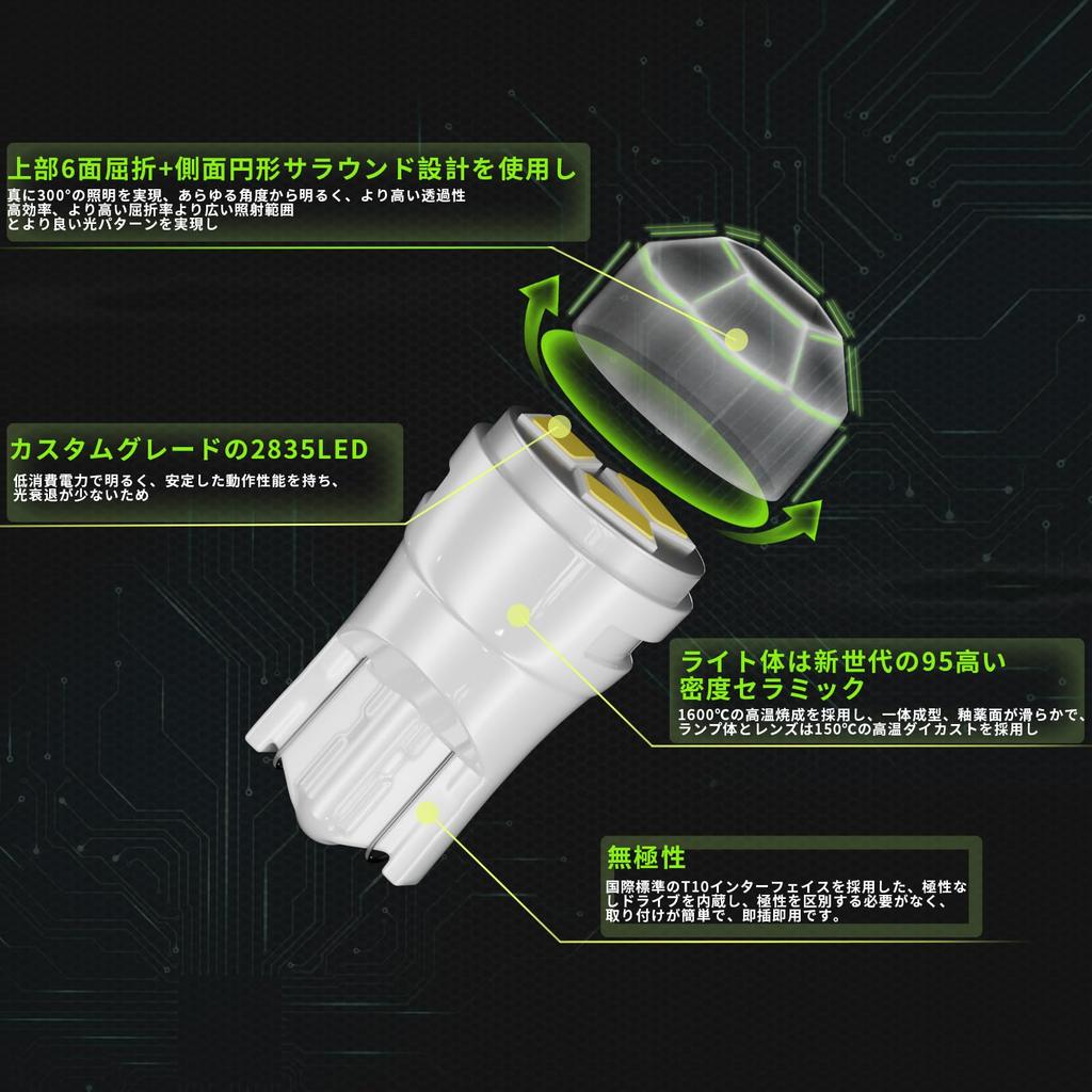 ZXREEK T10 24V LED White Position Lamp Clearance Lamp Room Lamp Non-polarized LED T10