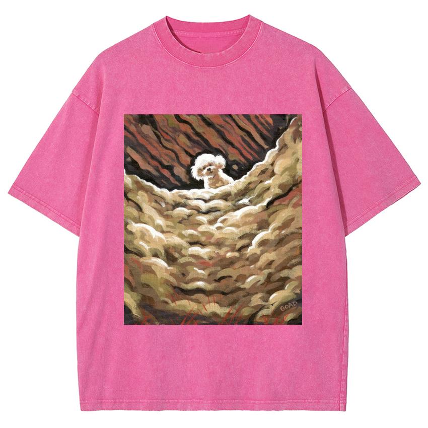 

Белая мультяшная футболка с принтом плюшевого мишки и собаки, женская, из выстиранного денима, оверсайз, унисекс, с коротким рукавом, милая, модная, милая, винтажный топ 3XL