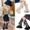 Japanese Style Leg Warmers for Women Cute Star Leg Warmers 80s Party Dance Legwarmers Fashion Lace Trim Long Leg Socks
