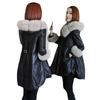 New Leather Down Cotton Clothes Women's Coat Medium and Long Imitation Sheepskin Clothes Women's Loose Thickened Fur