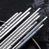 5 pairs Reusable Chinese Chopsticks Non-slip Metal Chop Sticks Sushi Chopstick  Cutlery Sets