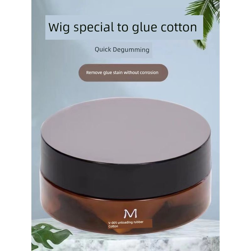 

Rubber-Removing Cotton Patch Sweat-Proof Wig Special Cleaning Residual Glue-Removing Cotton Film Cleaning Water Cotton Wig Glue-Removing Cotton A box of unloaded rubber cotton (40 pieces)