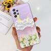For Samsung Galaxy A32 SM-A325F Cute Flower Cat Pattern Phone Case For Samsung A32 4G Soft Silicone TPU Back Cover