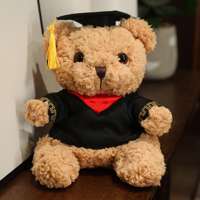 Doktorhut Bachelor Bär Puppe Plüschtier Abschluss Teddybär Puppe Stoffpuppe Abschlusssaison Geschenk