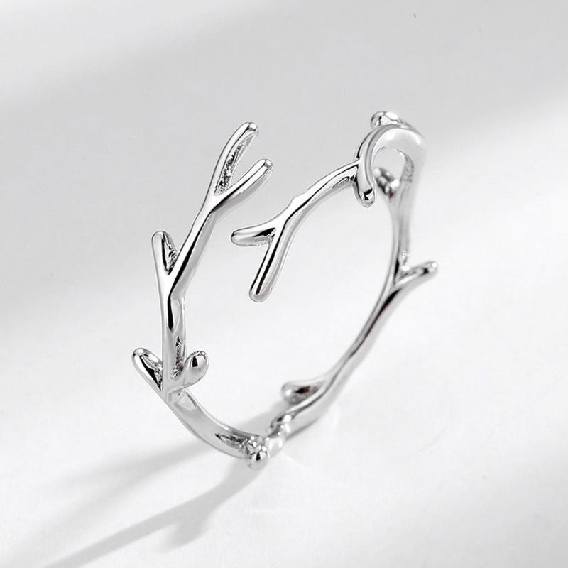 Vintage Goth Dornige Rose Partnerringe Für Männer Frauen Charm Unregelmäßigkeit Öffnung Edelstahl Punk Fingerring Schmuck Y2K Geschenk resizable