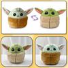 Adorável Brinquedo de Pelúcia Baby Yoda de Dupla Face Para Crianças Com Tecido de Cristal Macio