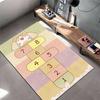 Hopscotch rug with fun designs for kids' playtime Suitable for use as an anti-slip game mat for living room and bedroom sofas