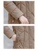 Women's Korean Style Mid-Length Cotton Coat with Detachable Hood - Loose Fit, Slimming, and Cold-Proof Winter Outerwear.