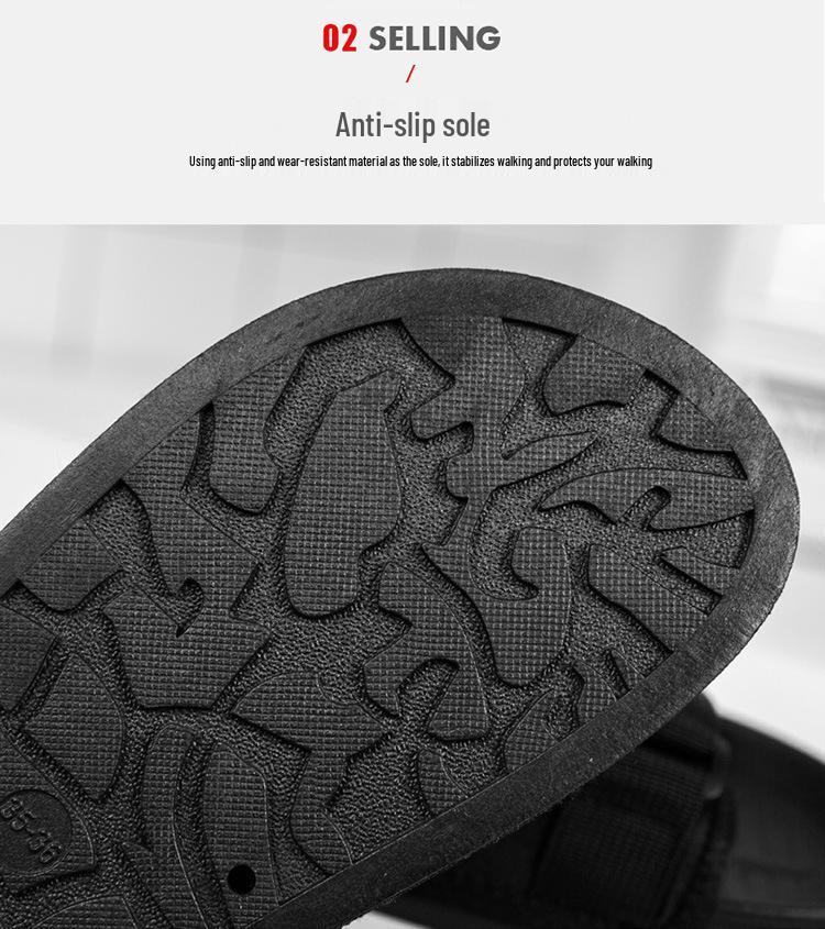 2025 Summer Men's Breathable Slip-on Beach Shoes: Stylish, Comfortable, Dual-use Slippers