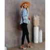 Denim Coat Women's Loose Ruffled Short Jacket