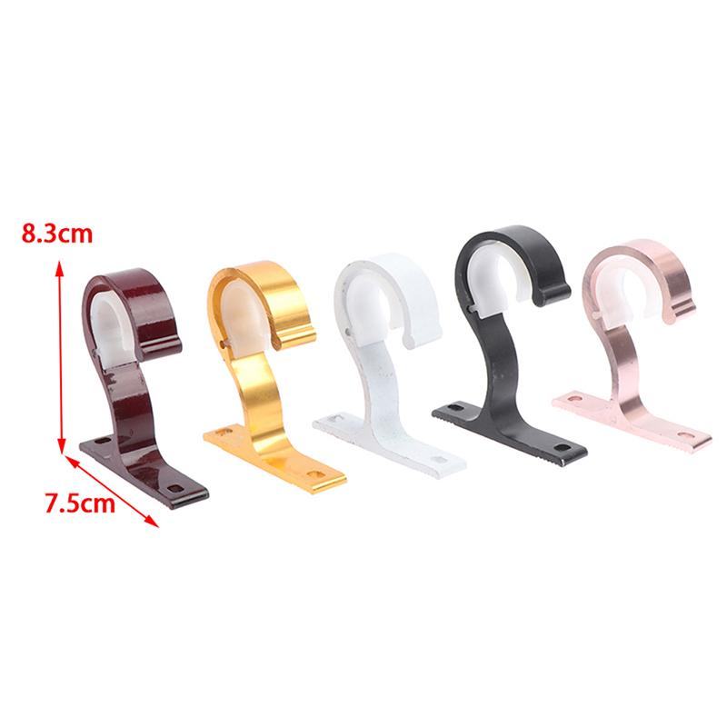 2Pc Home Ceiling Curtain Rod Installation Hook Room Thickening Drapery Bracket