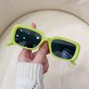 JYL TS Square Sunglasses Unisex UV Protection Leopard Decor Z3756