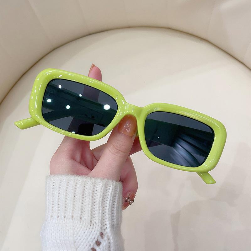 JYL TS Square Sunglasses Unisex UV Protection Leopard Decor Z3756