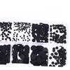 500pcs Silicone Conductive Black Particles Keypad Pad 3mm-8mm For Keyboards Remote Controls Electronic Button Accessories