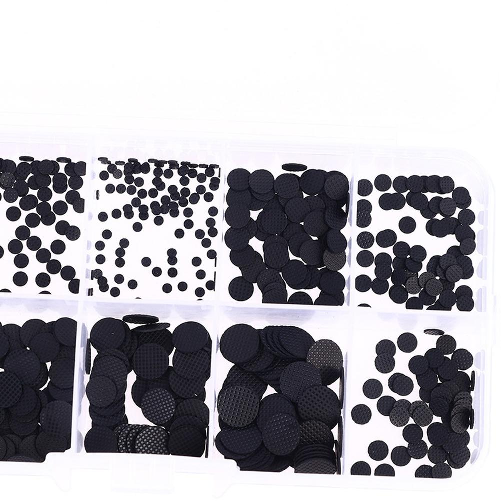 500pcs Silicone Conductive Black Particles Keypad Pad 3mm-8mm For Keyboards Remote Controls Electronic Button Accessories