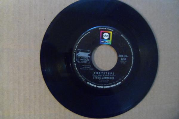 

7-дюймовая пластинка STEVE LAWRENCE Footsteps 451253 ABC Records Канада Рок Б/у