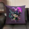 Cute Axolotl Pillow Case Natural Linen Organic Fabric Double-Sided Printing Sofa Home Decor Gift Cushion Cover