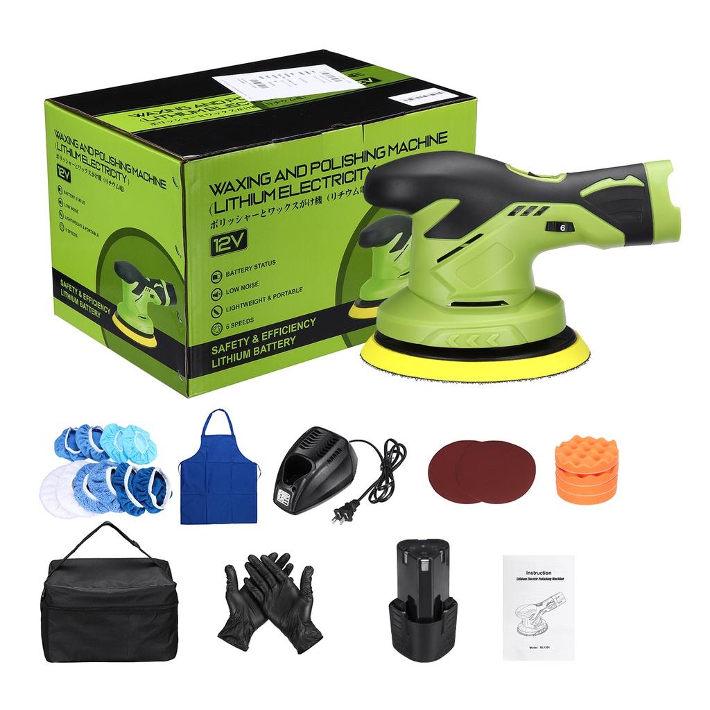 DC12V 5000RPM polerka samochodowa elektryczna bezprzewodowa polerka 6 biegów regulowana prędkość Auto narzędzia do woskowania
