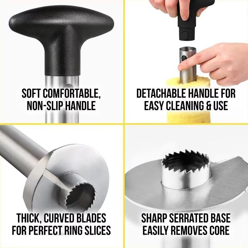 Stainless Steel Pineapple Slicer Corer Pineapple Extractor Spiral Pineapple Peeler Simple Kitchen Tool