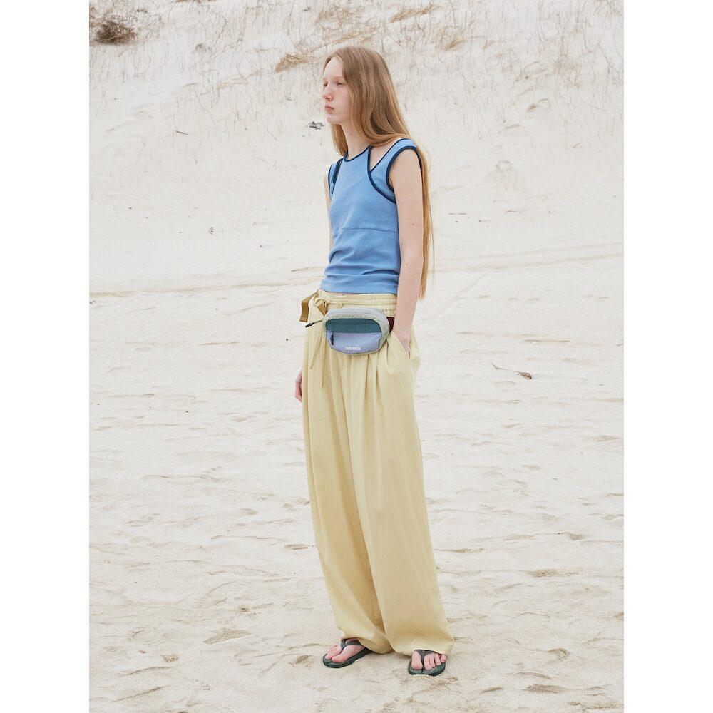 Saendeusaundeu (Women) String Layered Sleeveless Light Blue