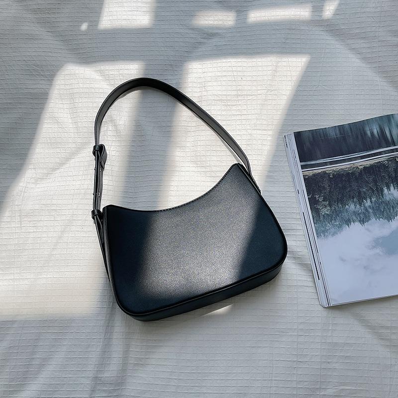 Autumn Underarm Bag Feeling Fashionable Retro Small Square Bag Simple Versatile Leather Portable Shoulder Bag Women