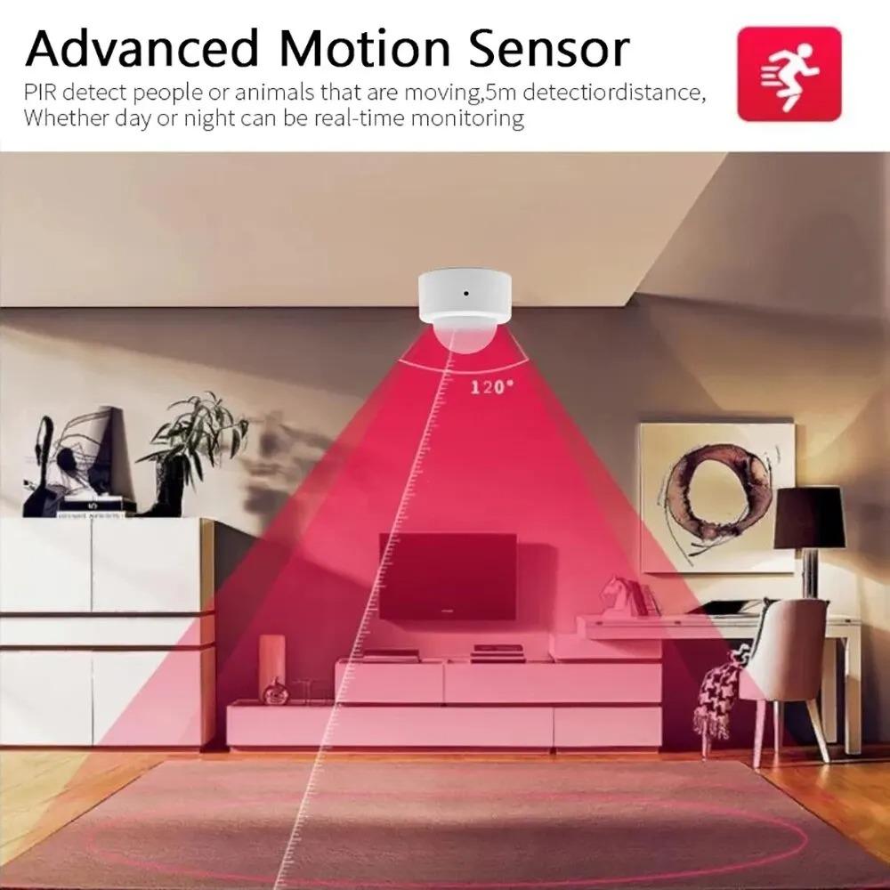 Zigbee PIR Motion Sensor for Smart Home Wireless Infrared Human Body Detection ZigBee Motion Sensor Security Alarm