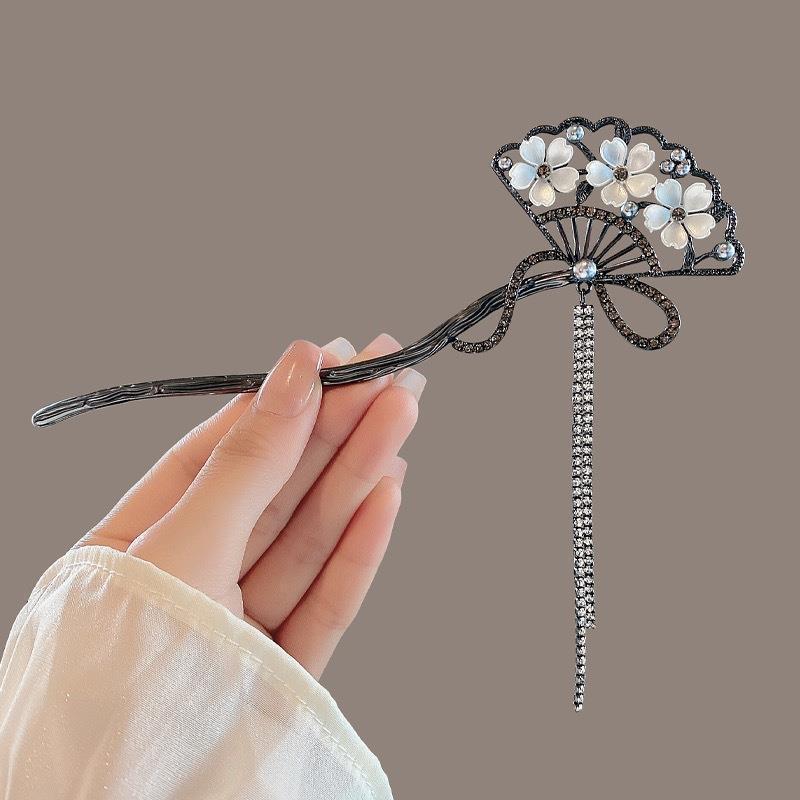 Chinese Style Phoenix Tassel Hairpin Step Shake Hanfu Cheongsam Hairpin Set Hairpin Headpiece Minimalist Modern Ancient Style
