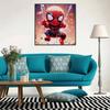 5D DIY Diamond Painting Decorative Q Version Spider-Man Full Round Drill Scenery Diamond Embroidery Cross Stitch Kits Home Decor Gift