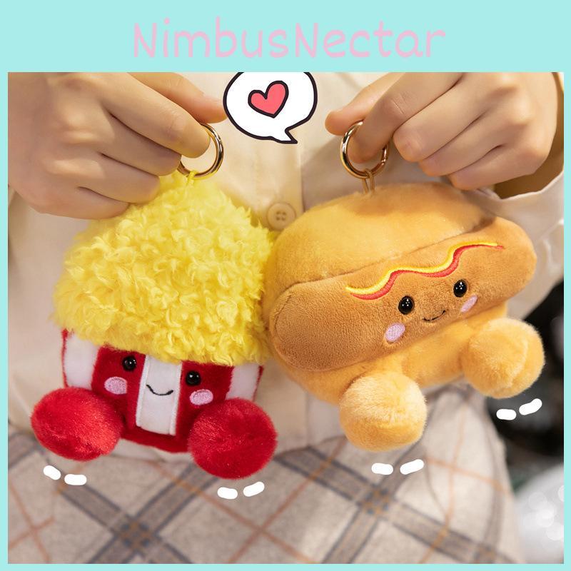 Smiling Fruit Plush Toy Keychain For Kids With Soft Short Plush Material