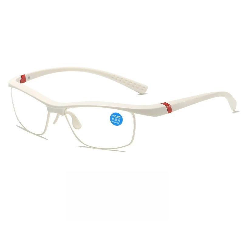 TR90 Eyeglass Legs Reading Eyeglasses 0 Up To+4.0 Sports Glasses Anti Slip Eyeglass Legs Half Frame Business Presbyopia Eyeglasses 0 Anti blue light