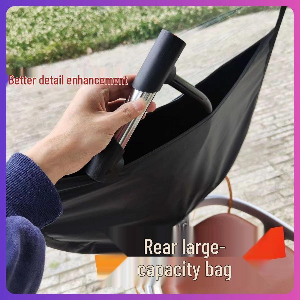 Detachable Electric Car & Motorcycle Umbrella: Rainproof & Windproof Sunshade Canopy with Quick Release, Cartoon Design