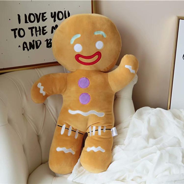Man Gingerbread Plush Toy Pillow With Stuffed Pp Cotton For Living Room Doll