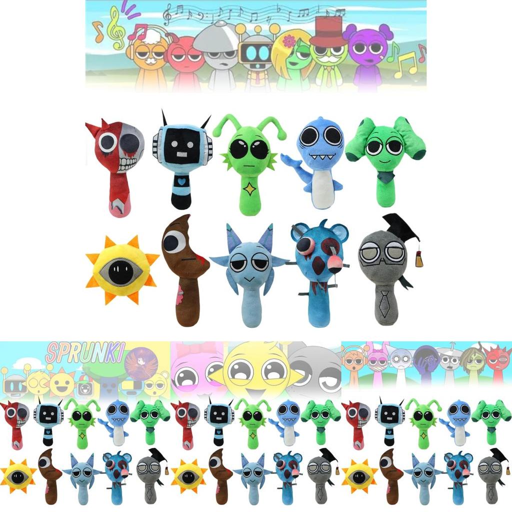 Sprunki Plüsch Incredibox Rhythmusbox Puppe Entzückendes Weiches Stofftier für Kinder