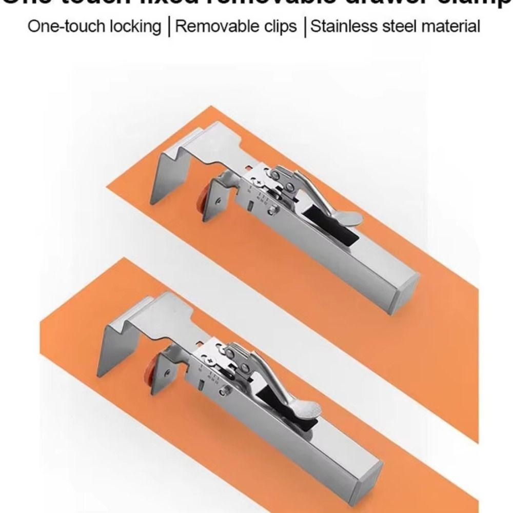 Detachable Drawer Front Installation Clip Fast Press Drawer Panel Clip Furniture Accessories
