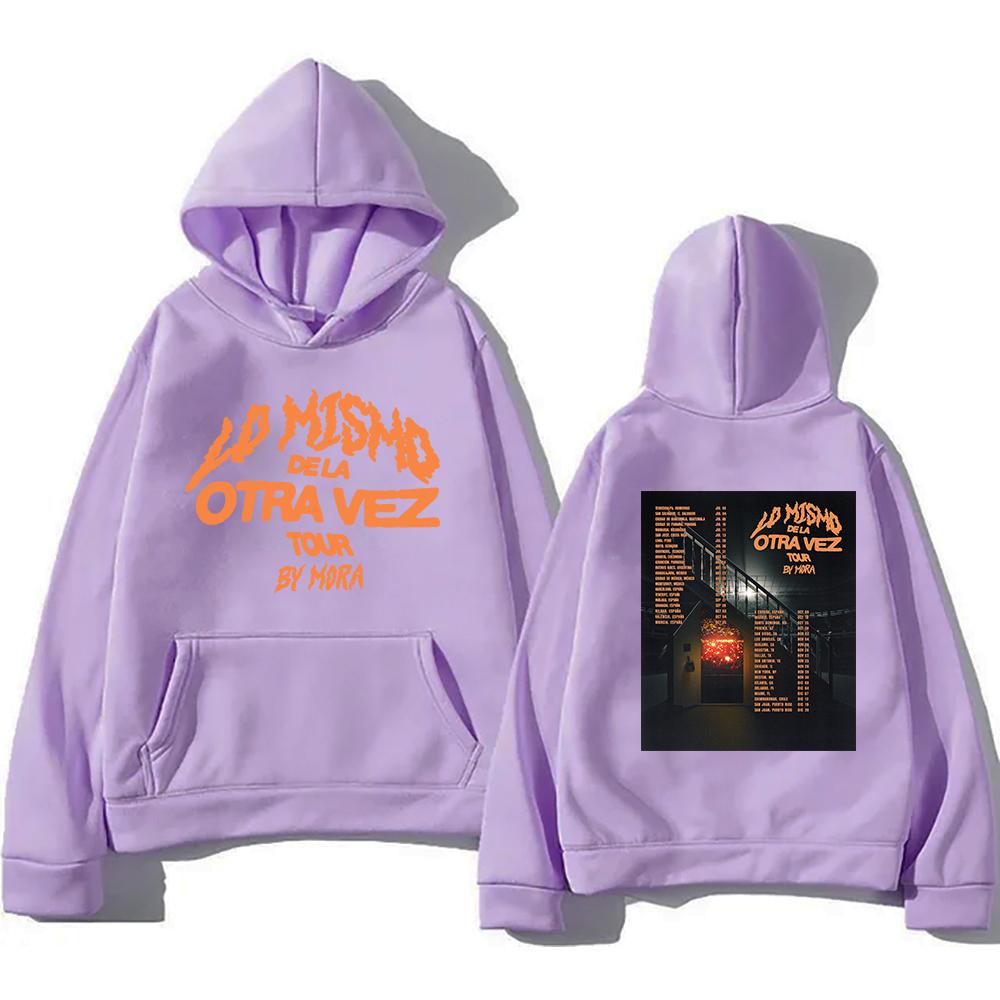 Mora Album Lo Mismo De Siempre  Hoodie2025 Tour Fashion Men/women Hoodies Harajuku Winter Clothes Pullover Sweatshirt Vintage