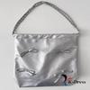 Poneck Ballet Core Fita Corrente Prata Bolsa de Ombro Grande