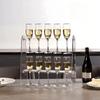 2/3 Tier Acrylic Champagne Glass Holder Champagne Stand Champagne Flute Glass Holder,Tabletop Stemware Hanging Display Rack